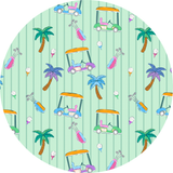 It's Fore O'Clock Somewhere Girls Collared Dress - HoneyBug 