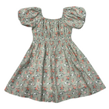 Peasant Bubble Sleeve Dress