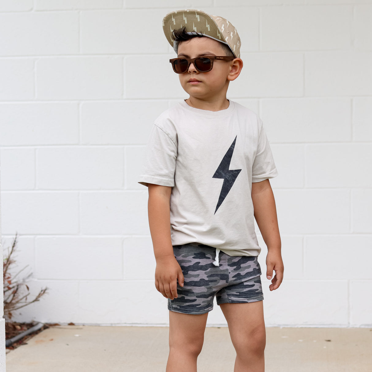 BAMBOO JOGGER SHORTS- Chris Camo - HoneyBug 