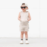 BAMBOO HOODIE TANK- Clay - HoneyBug 