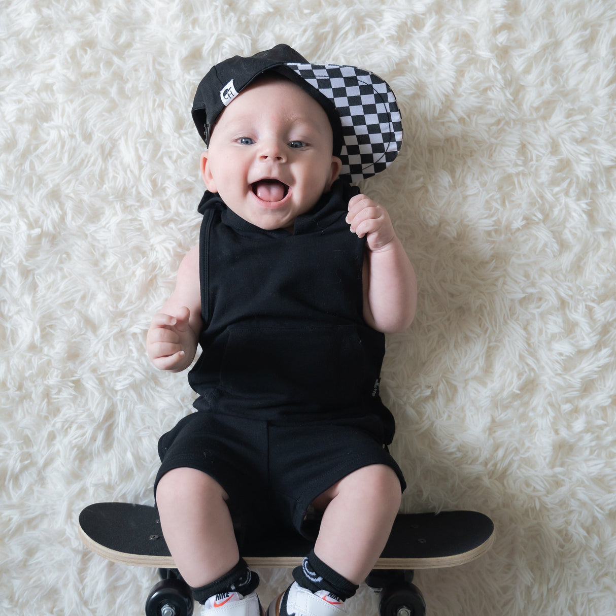 BAMBOO HOODIE TANK- Midnight - HoneyBug 