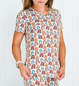 MAMA V-NECK- Neutral Rainbow - HoneyBug 