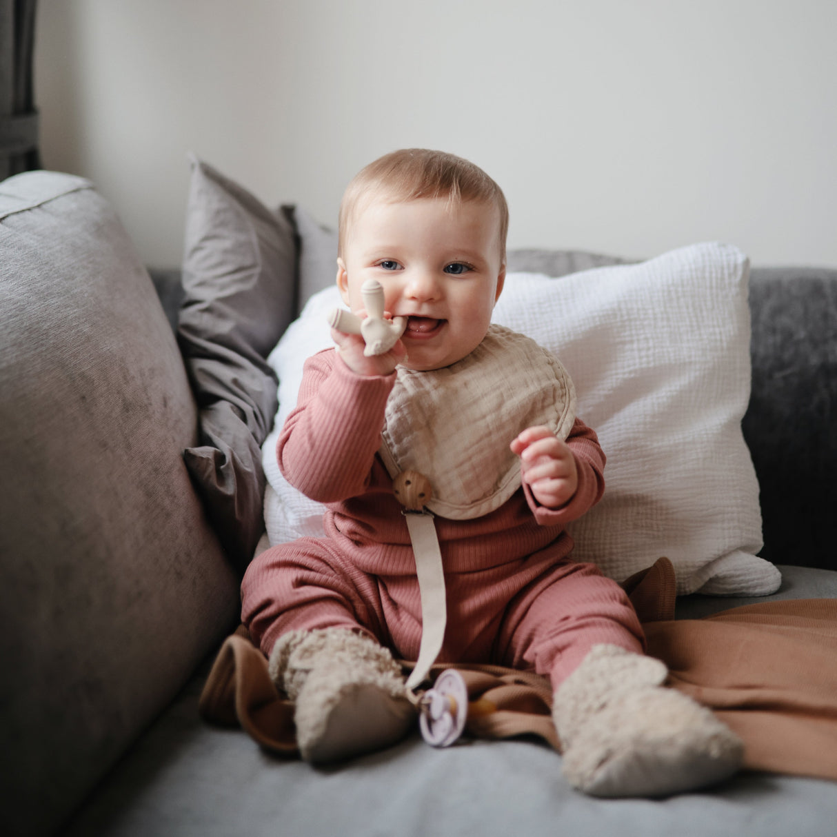 Lamb Figurine Teether - HoneyBug 