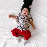 JOGGERS- Red Bamboo French Terry - HoneyBug 