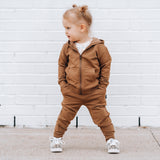 JOGGERS- Bark Bamboo French Terry - HoneyBug 