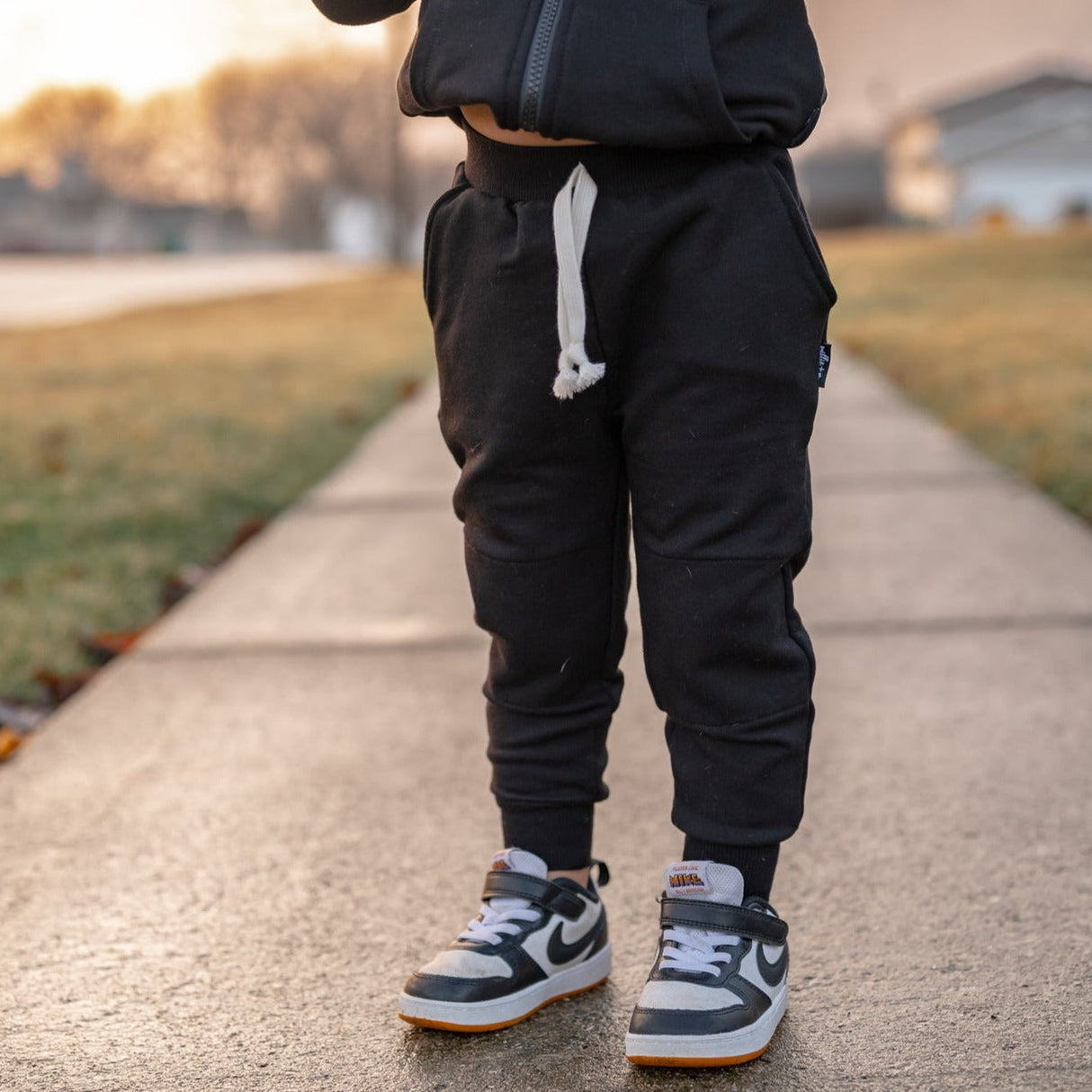 JOGGERS- Midnight Bamboo French Terry - HoneyBug 
