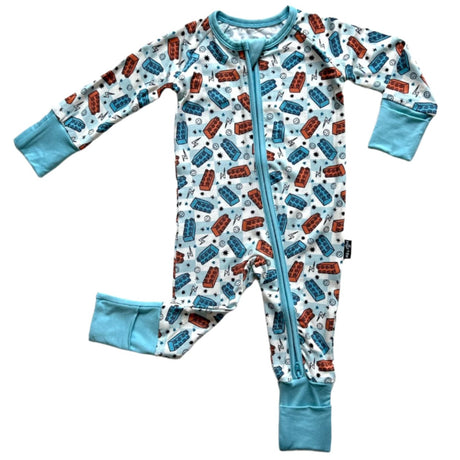 ZIP ROMPER- Legos - HoneyBug 