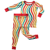 LONG SLEEVE 2 PIECE SETS- Groovy Wave - HoneyBug 