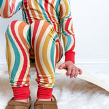 LONG SLEEVE 2 PIECE SETS- Groovy Wave - HoneyBug 