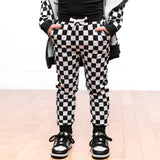 JOGGERS- B+W Check Bamboo French Terry - HoneyBug 