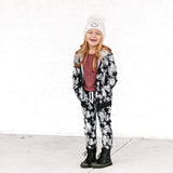 JOGGERS- Black Tie Dye Bamboo French Terry - HoneyBug 