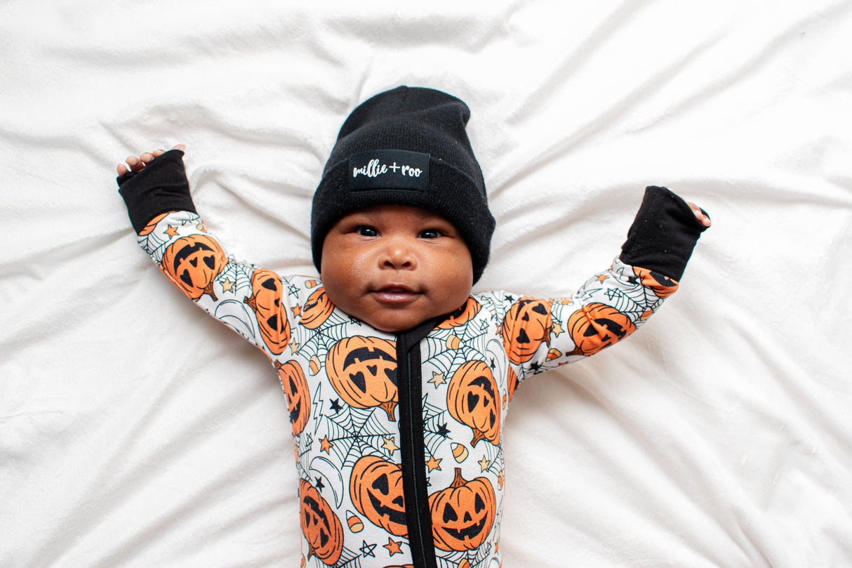 BAMBOO CUFF BEANIE- Midnight - HoneyBug 