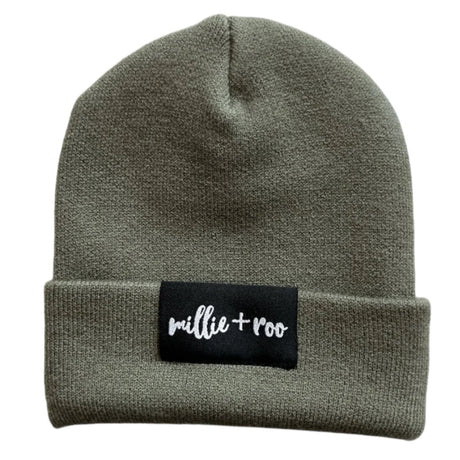 BAMBOO CUFF BEANIE- Sage - HoneyBug 