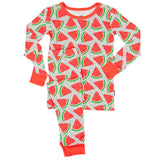 LONG SLEEVE 2 PIECE SETS- Kawaii Watermelon - HoneyBug 