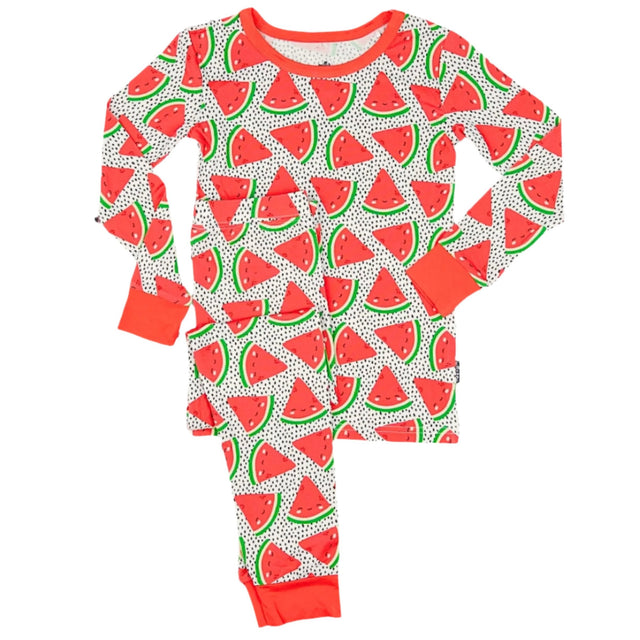 LONG SLEEVE 2 PIECE SETS- Kawaii Watermelon - HoneyBug 