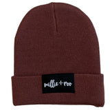 BAMBOO CUFF BEANIE- Oxblood - HoneyBug 