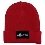 BAMBOO CUFF BEANIE- Red - HoneyBug 