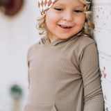 LONG SLEEVE HOODIE- Mushroom - HoneyBug 