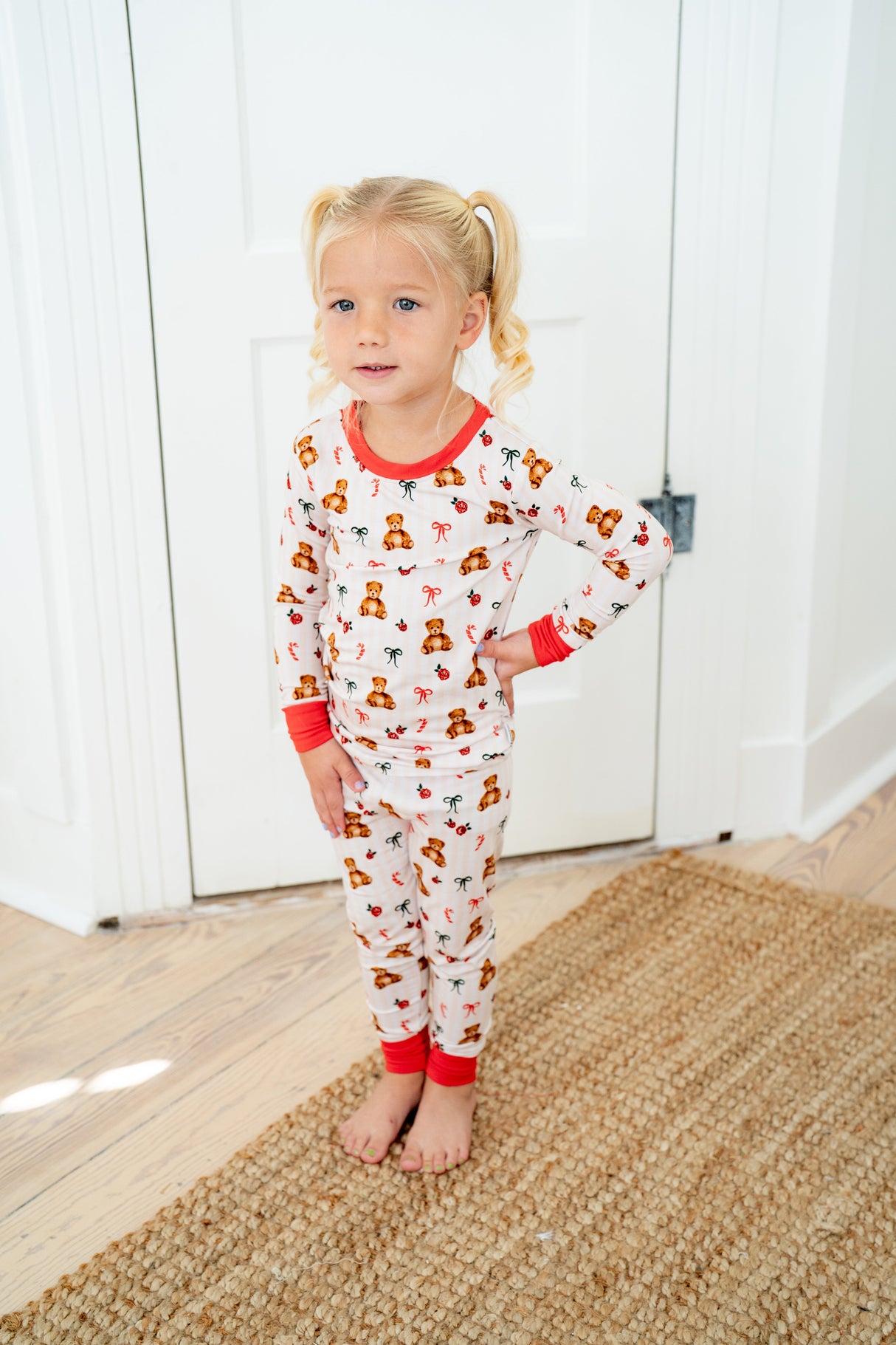 Teddy Bear Christmas | Two Piece Set - HoneyBug 