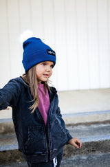 BAMBOO CUFF BEANIE- Navy - HoneyBug 