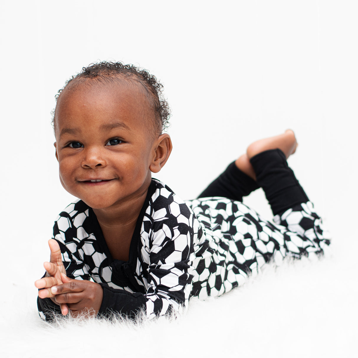 ZIP ROMPER - Soccer - HoneyBug 