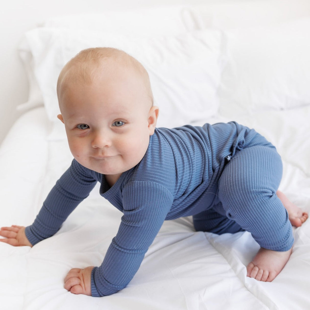 LONG SLEEVE 2 PIECE SETS- Arctic Ribbed - HoneyBug 