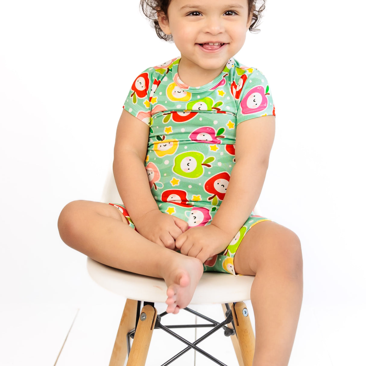 TWO PIECE SHORTIE SET- Kawaii Apple - HoneyBug 