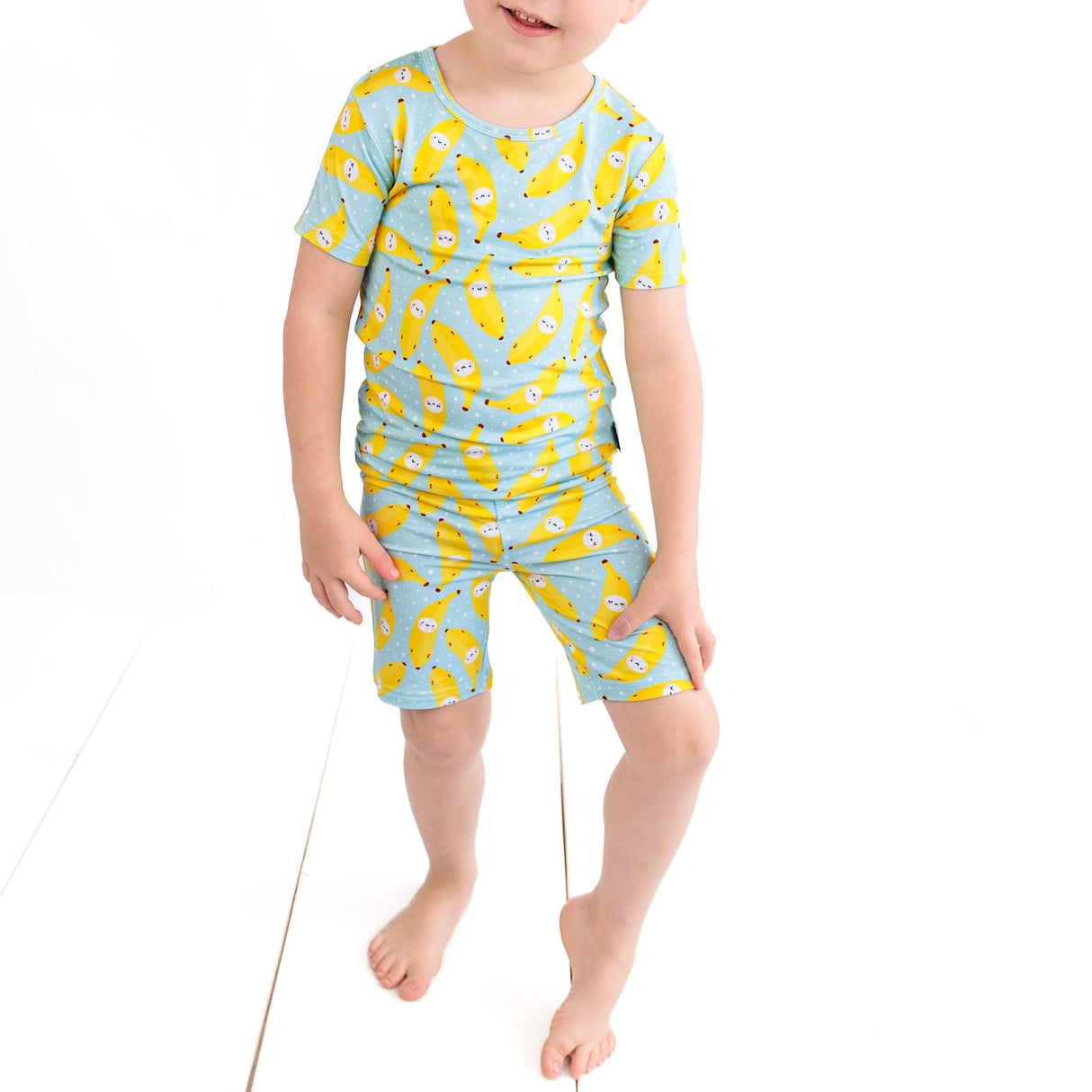 TWO PIECE SHORTIE SET- Kawaii Banana - HoneyBug 