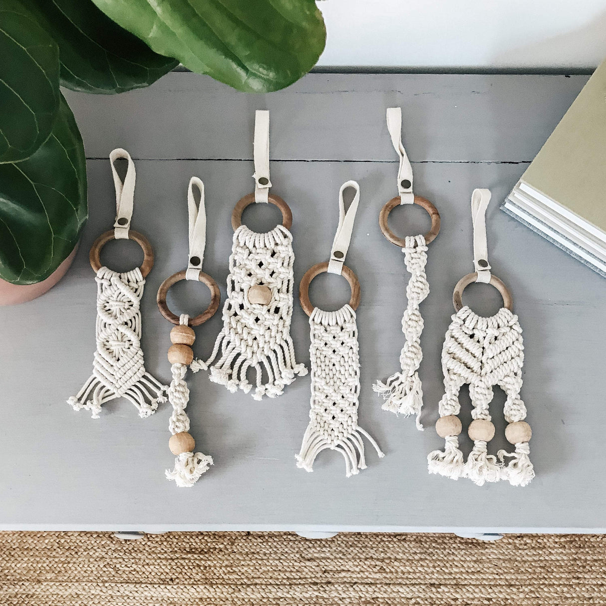 all-in-one toy | macrame diamond - HoneyBug 