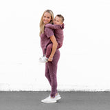 MAMA JOGGERS- Oxblood Snow Wash - HoneyBug 