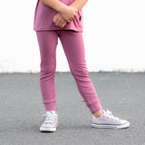 BAMBOO RIB LEGGINGS- Mauve - HoneyBug 