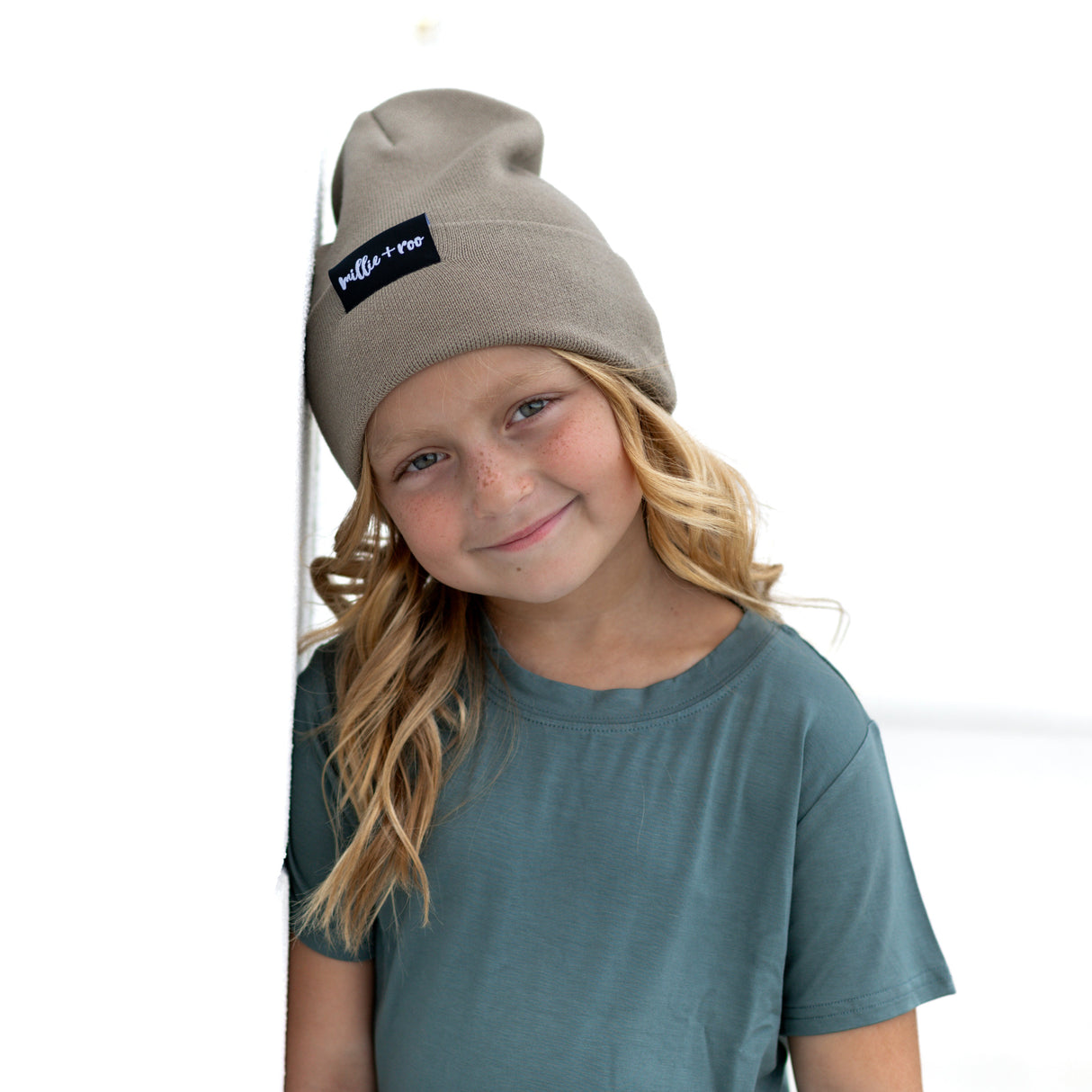 BAMBOO CUFF BEANIE- Mushroom - HoneyBug 