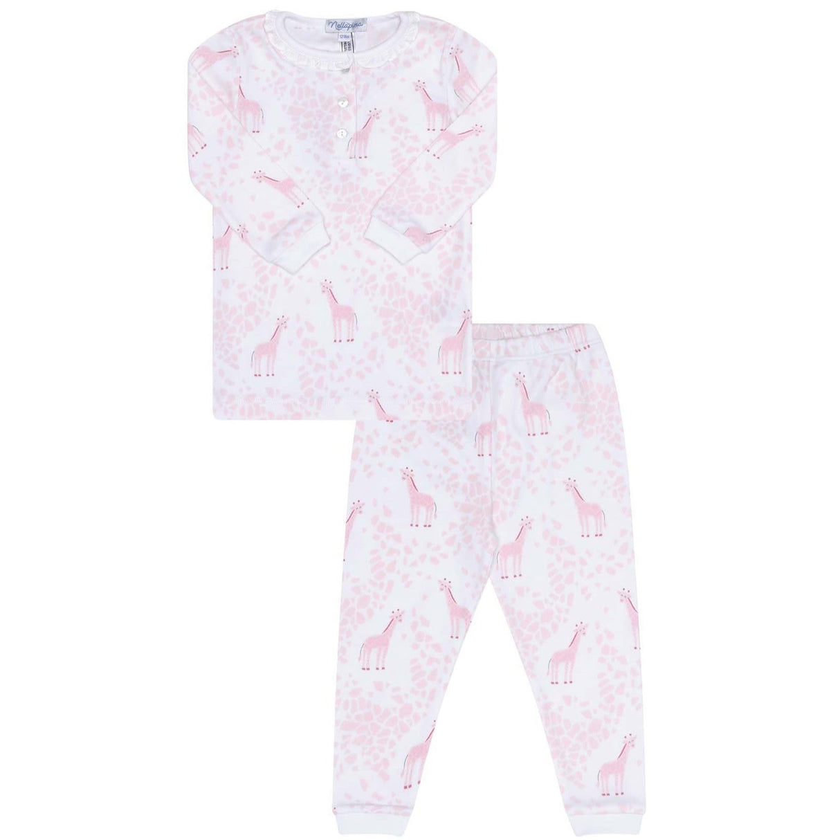 Pink Giraffe Print Pajama - HoneyBug 