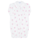 Pink Stars Print Converter Gown