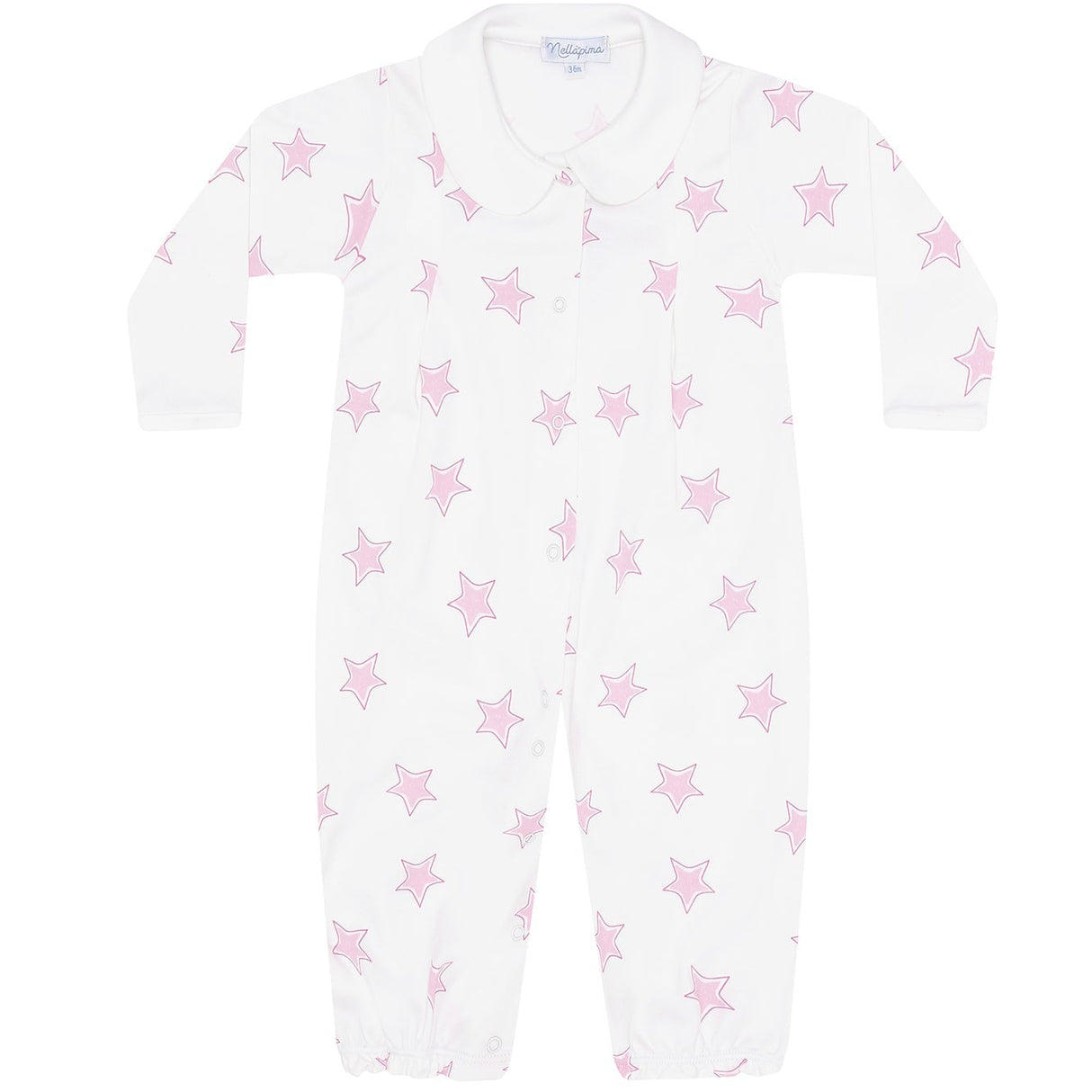 Pink Stars Print Converter Gown