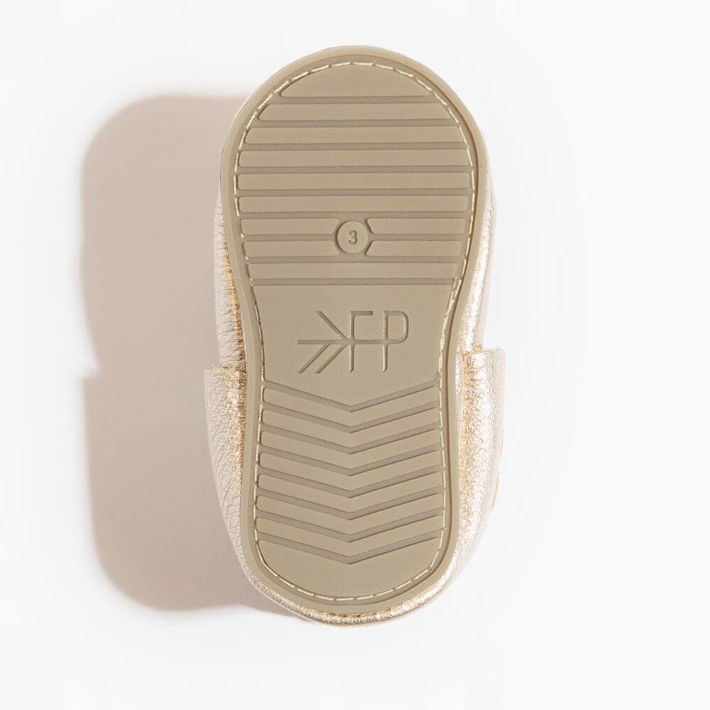 Platinum Mary Jane Baby Shoe - HoneyBug 
