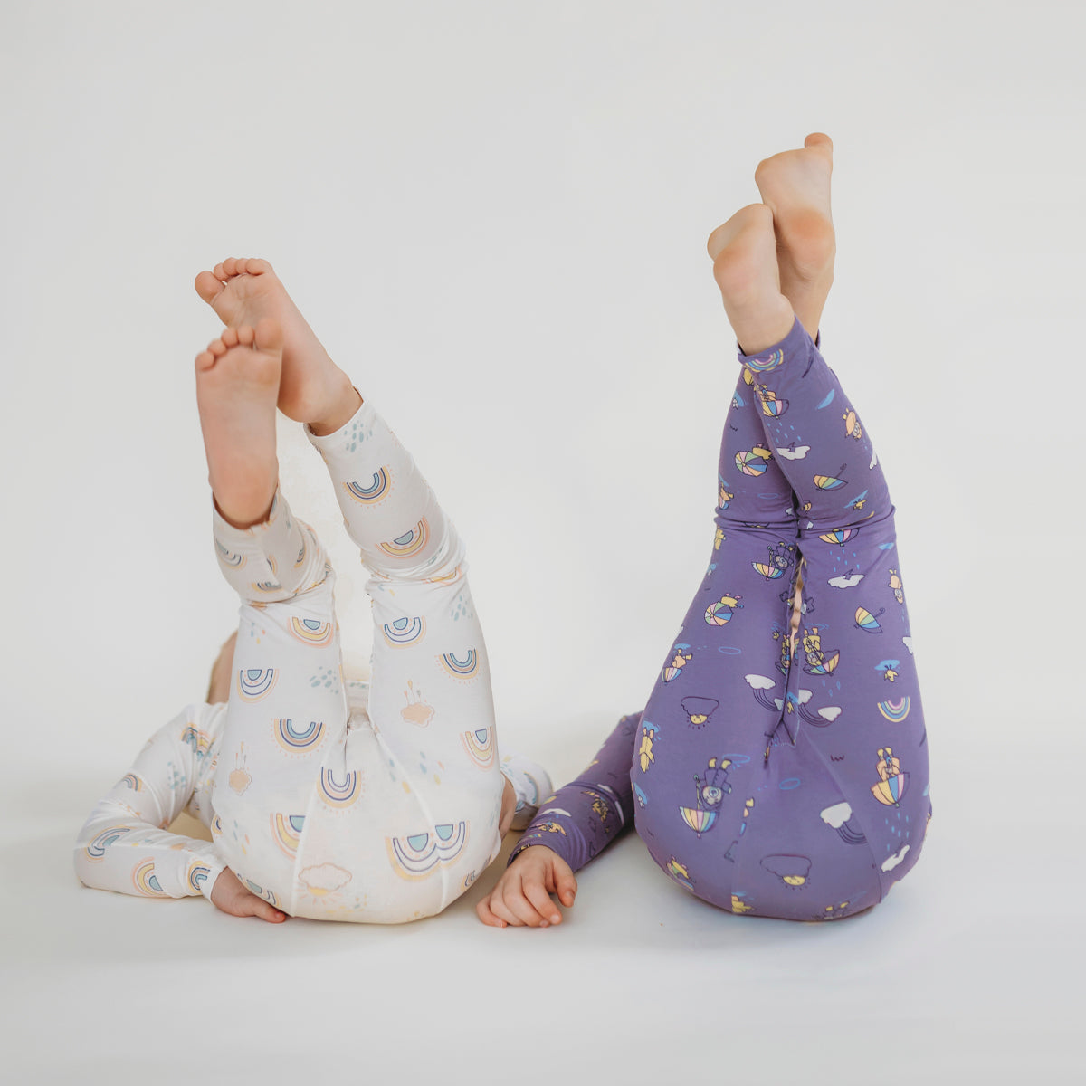 Rainbow Bear Bamboo Convertible Footie - HoneyBug 