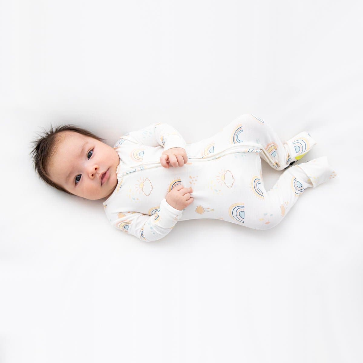 Rainbows Bamboo Convertible Footie - HoneyBug 