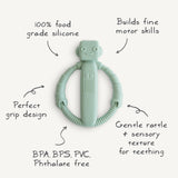 Robot Rattle Teether - HoneyBug 