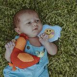 Pretend Play Food Rattle - Fried Egg - HoneyBug 