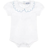 Nella Scallops Short Sleeve Onesie - HoneyBug 