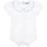 Nella Scallops Short Sleeve Onesie - HoneyBug 
