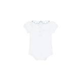 Nella Scallops Short Sleeve Onesie - HoneyBug 
