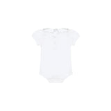 Nella Scallops Short Sleeve Onesie - HoneyBug 