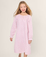 Girl's Twill Delphine Nightgown in Sweethearts