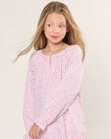 Girl's Twill Delphine Nightgown in Sweethearts