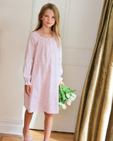 Girl's Twill Delphine Nightgown in Sweethearts