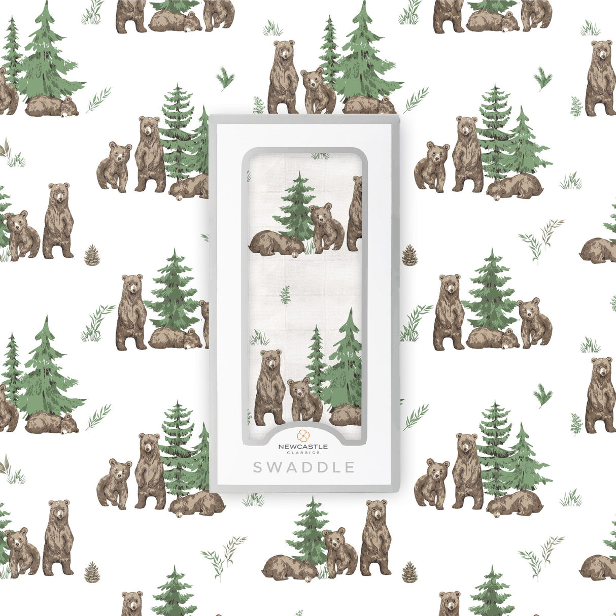 Wilderness Bear Bamboo Swaddle