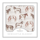 Wild Horses Bamboo Newcastle Blanket