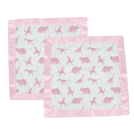Pink Dinosaurs Bamboo Newcastle Blankie - HoneyBug 